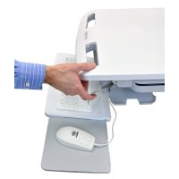 Ergotron StyleView, Multimedia-Wagen, Aluminium, Grau, Weiß, Aluminium, Kunststoff, Zink Stahl, Flachbildschirm, 16,8 kg, 61 cm (24")