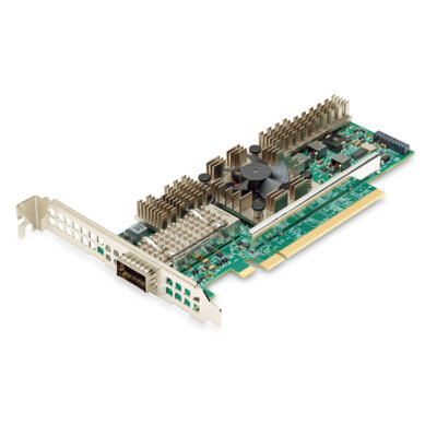 BROADCOM P150P, Eingebaut, Kabelgebunden, PCI Express, Faser, 50000 Mbit/s, Grün, Grau