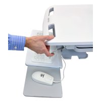 Ergotron StyleView, Multimedia-Wagen, Aluminium, Grau, Weiß, Aluminium, Kunststoff, Zink Stahl, Flachbildschirm, 17,3 kg, 61 cm (24")