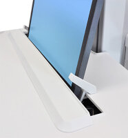 Ergotron StyleView, Multimedia-Wagen, Aluminium, Grau, Weiß, Aluminium, Kunststoff, Zink Stahl, Laptop, 10 kg, 43,9 cm (17.3")