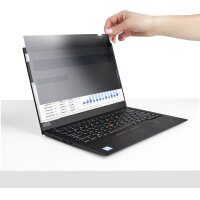 StarTech.com 13,3 Zoll Laptop Sichtschutzfolie - Blickschutzfilter/Spionfolie für Widescreen (16:9) - Laptop Anti-Spy/Blaulichtfilter mit 51% Blaulichtreduzierung - Blickschutzfolie für Laptop matt/glänzend, 33,8 cm (13.3"), 16:9, Laptop, Rahmenloser Blic