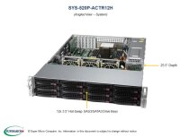 Supermicro SSG-520P-ACTR12H, Intel C621A, LGA 4189,...