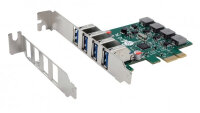 Exsys EX-11044, PCIe, USB 3.2 Gen 1 (3.1 Gen 1),...