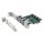 Exsys EX-11044, PCIe, USB 3.2 Gen 1 (3.1 Gen 1), Weiblich, Full-height / Low-profile, 4x External USB 3.2 Gen 1 A-female, Grün, Silber