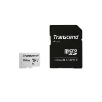 Transcend microSDXC 300S 64GB, 64 GB, MicroSDXC, Klasse...