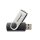 Intenso Basic Line, 64 GB, USB Typ-A, 2.0, 28 MB/s, Drehring, Schwarz, Silber