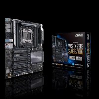 ASUS WS X299 SAGE/10G, Intel, LGA 2066 (Socket R4), LGA 2066, DDR4-SDRAM, 512 GB, Vierfach-Kanal