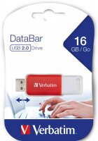 Verbatim DataBar, 16 GB, USB Typ-A, 2.0, Dia, 9,1 g, Rot