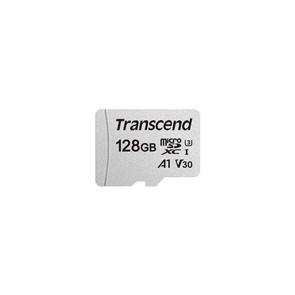 Transcend TS128GUSD300S-A, 128 GB, MicroSDXC, Klasse 10, NAND, 95 MB/s, 40 MB/s