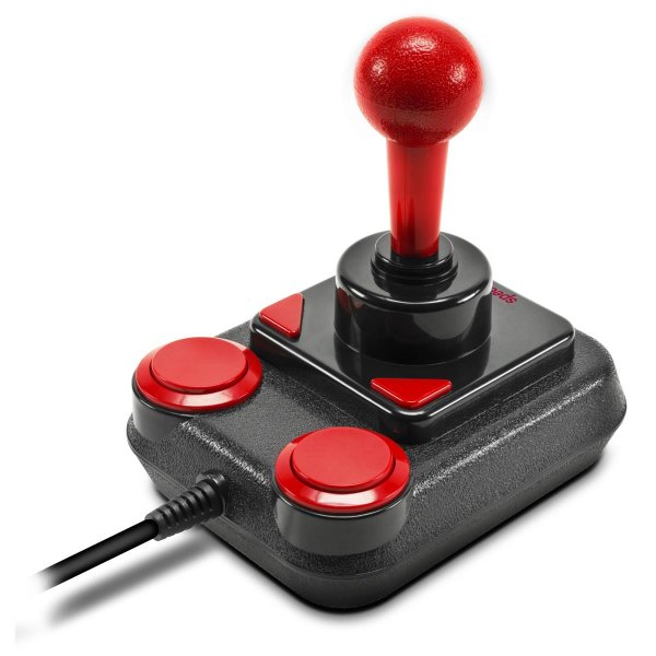 SPEEDLINK Competition Pro Extra, Joystick, Android, PC, Analog, Kabelgebunden, USB 1.1, Schwarz, Rot