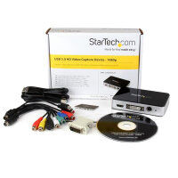 StarTech.com USB 3.0 Video Grabber - HDMI / DVI / VGA / Component HD PVR Video Capture, USB 3.2 Gen 1 (3.1 Gen 1), 1920 x 1080 Pixel, Mstar MST3363CNK-170, 2242857 h, 4:3, 16:9, CE, FCC, REACH