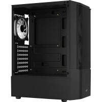 AEROCOOL ADVANCED TECHNOLOGIES Aerocool Quantum Mesh, Midi Tower, PC, Schwarz, ATX, micro ATX, Mini-ITX, Acrylnitril-Butadien-Styrol (ABS), SPCC, Stahl, Gaming