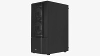 AEROCOOL ADVANCED TECHNOLOGIES Aerocool Quantum Mesh-G-BK-V2, Midi Tower, PC, Schwarz, ATX, micro ATX, Mini-ITX, ABS, SPCC, Gaming