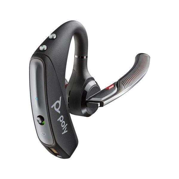 HP POLY Voyager 5200 UC USB-A Headset + BT600 Dongle TAA, Kabellos, Büro/Callcenter, 20 g, Kopfhörer, Schwarz