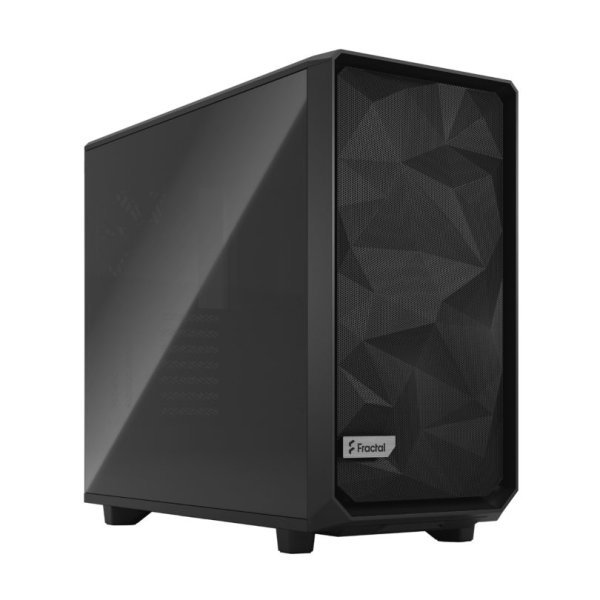 Fractal Design Meshify 2, Midi Tower, PC, Schwarz, ATX, EATX, micro ATX, Mini-ITX, Stahl, Gehärtetes Glas, Gaming