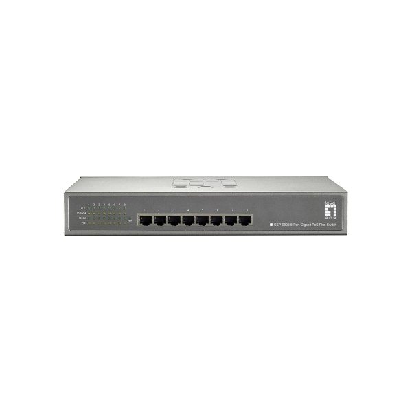 LevelOne GEP-0822, Gigabit Ethernet (10/100/1000), Power over Ethernet (PoE), Rack-Einbau