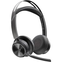 HP POLY Voyager Focus 2, für Microsoft Teams zertifiziertes USB-C Headset, Kabellos, Büro/Callcenter, 115 g, Kopfhörer, Schwarz