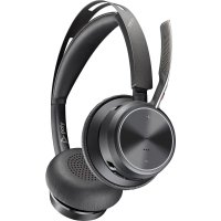 HP POLY Voyager Focus 2, für Microsoft Teams zertifiziertes USB-C Headset, Kabellos, Büro/Callcenter, 115 g, Kopfhörer, Schwarz