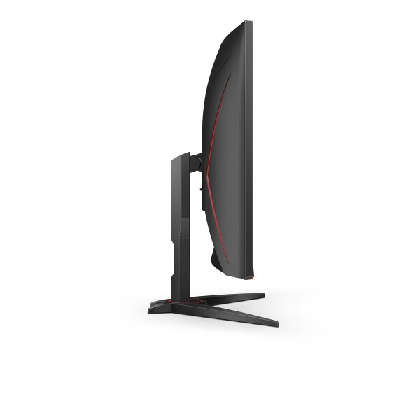 AOC G2 CQ32G2SE/BK, 80 cm (31.5"), 2560 x 1440 Pixel, 2K Ultra HD, LED, 1 ms, Schwarz, Rot