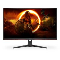 AOC G2 CQ32G2SE/BK, 80 cm (31.5"), 2560 x 1440 Pixel, 2K Ultra HD, LED, 1 ms, Schwarz, Rot