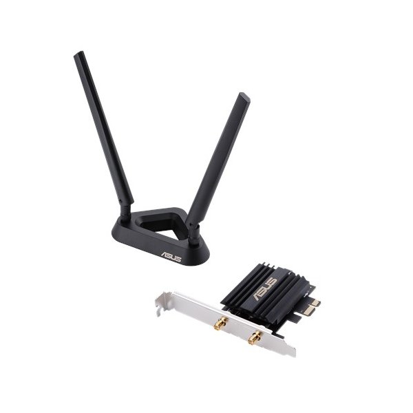 ASUS PCE-AX58BT, Eingebaut, Kabellos, PCI Express, WLAN / Bluetooth, 2402 Mbit/s, Schwarz