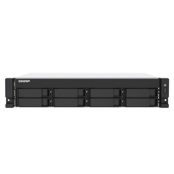 QNAP TS-873AEU-4G, NAS, Rack (2U), Ryzen Embedded, V1500B, Schwarz