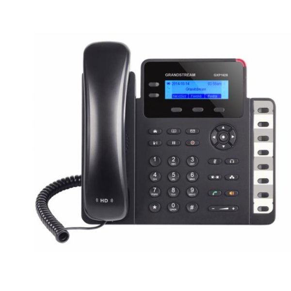 Grandstream GXP1628, DECT-Telefon, Freisprecheinrichtung, 500 Eintragungen, Schwarz