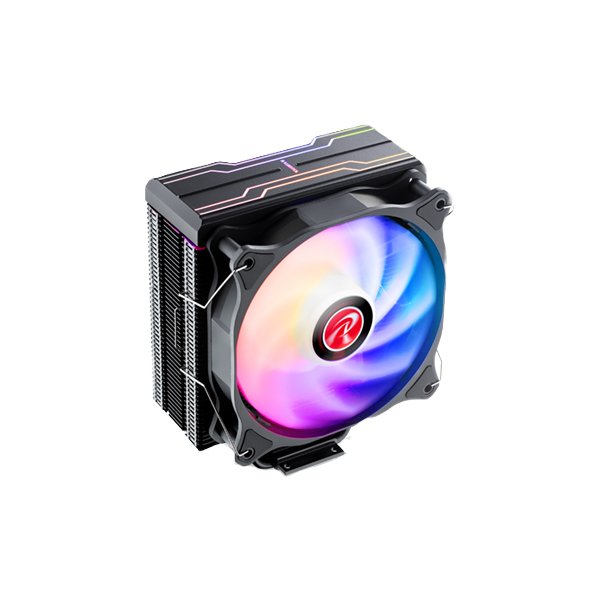 RAIJINTEK ELEOS 12 EVO RBW, Luftkühlung, 12 cm, 800 RPM, 1800 RPM, 75 cfm, Schwarz