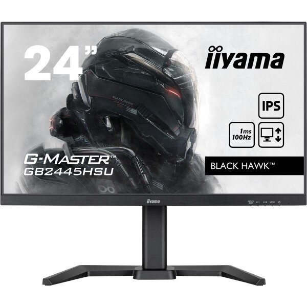 Iiyama G-MASTER GB2445HSU-B1, 61 cm (24"), 1920 x 1080 Pixel, Full HD, LED, 1 ms, Schwarz