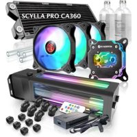 RAIJINTEK SCYLLA PRO CA360, Liquid cooling kit, 75 cfm, Mehrfarbig