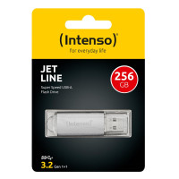 Intenso MEMORY DRIVE FLASH USB3.2/256GB 3541492, 256 GB, USB Typ-A, 3.2 Gen 1 (3.1 Gen 1), 70 MB/s, Kappe, Silber