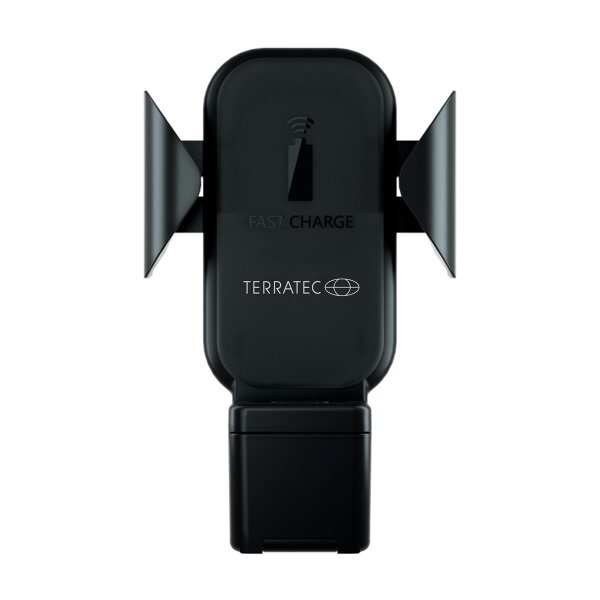 TerraTec ChargeAir All Car, Handy/Smartphone, Smartwatch, Aktive Halterung, Auto, Schwarz