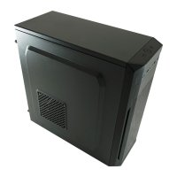 LC-Power 7039B, Midi Tower, PC, Schwarz, ATX, micro ATX, Mini-ITX, Metall, Kunststoff, 14,5 cm