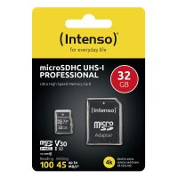 Intenso 3433480, 32 GB, MicroSDHC, Klasse 10, UHS-I, 100...