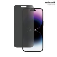 PanzerGlass ® Privacy Displayschutz Apple iPhone 14 Pro Max | Classic Fit, Apple, Apple - iPhone 14 Pro Max, Trockene Anwendung, Kratzresistent, Schockresistent, Antibakteriell, Transparent, 1 Stück(e)