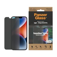 PanzerGlass ® Privacy Displayschutz Apple iPhone 14 | 13 | 13 Pro | Classic Fit, Apple, Apple - iPhone 14, Apple - iPhone 13, Apple - iPhone 13 Pro, Trockene Anwendung, Kratzresistent, Schockresistent, Antibakteriell, Transparent, 1 Stück(e)