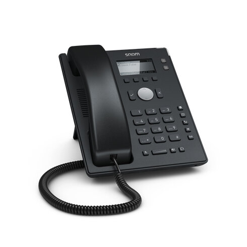 Snom D120, IP-Telefon, Schwarz, Kabelgebundenes Mobilteil, Tisch/Wand, Im Band, Out-of band, SIP-Info, 2 Zeilen