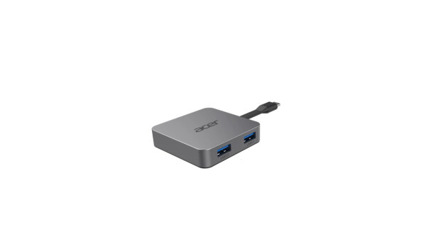 Acer HP.DSCAB.014, Kabelgebunden, USB 3.2 Gen 1 (3.1 Gen 1) Type-C, Silber