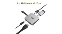 Acer HP.DSCAB.014, Kabelgebunden, USB 3.2 Gen 1 (3.1 Gen 1) Type-C, Silber