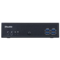 Shuttle XPC slim Barebone DL30N, Intel N100, 1x DDR5, 2x LAN (2x 2.5Gbit), 2xCOM,1xHDMI,1xDP, 1x VGA, lüfterlos, 24/7 Dauerbetrieb, 1,35 l großer PC, Mini-PC Barebone, DDR5-SDRAM, PCI Express, Serial ATA III, Ethernet/LAN, 65 W