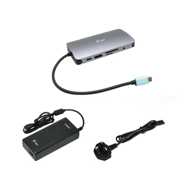 i-tec USB-C Metal Nano Dock HDMI/VGA with LAN + Charger 112W, Kabelgebunden, USB 3.2 Gen 1 (3.1 Gen 1) Type-C, 100 W, 3,5 mm, 10,100,1000 Mbit/s, Silber