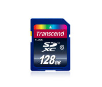 Transcend 128GB SDXC Class 10, 128 GB, SDXC, Klasse 10, Blau