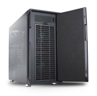 Nanoxia DS-8G-PRO, Micro Tower, PC, Schwarz, ATX, EATX, Kunststoff, Stahl, Gehärtetes Glas, Gaming