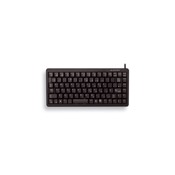 Cherry G84-4100 Kompakte Kabelgebundene Tastatur, USB/PS2 Schwarz (QWERTZ - DE), Mini, Kabelgebunden, USB, QWERTZ, Schwarz