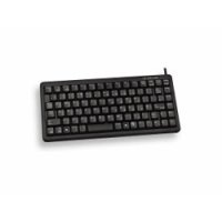 Cherry G84-4100 Kompakte Kabelgebundene Tastatur, USB/PS2 Schwarz (QWERTZ - DE), Mini, Kabelgebunden, USB, QWERTZ, Schwarz