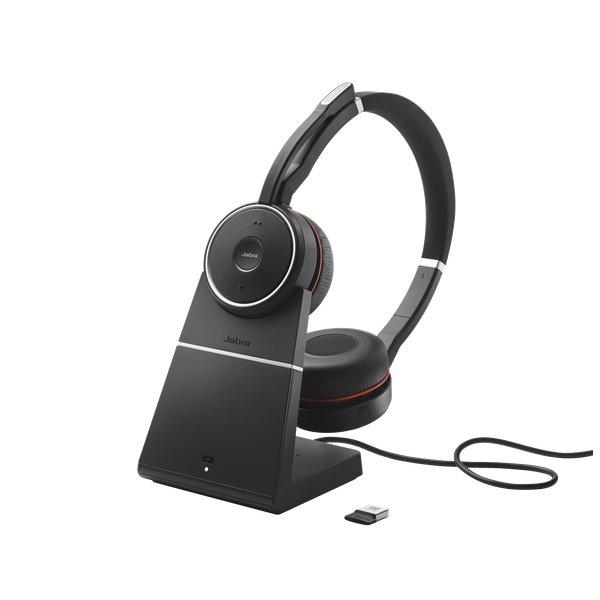 Jabra Evolve 75, Verkabelt & Kabellos, Anrufe/Musik, 20 - 20000 Hz, 177 g, Kopfhörer, Schwarz