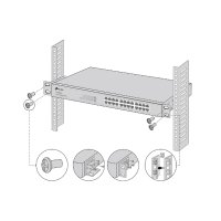 TP-LINK Omada RackMount Kit-19, Montageset, Schwarz, Metall, DS-P7001-04(UN) DS-P7001-08(UN) DS-P7001-16(UN)DVT ER8411(UN) ER8411(UN)DVT T2700G-28TQ(RU)...