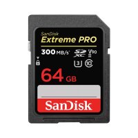 SanDisk Extreme PRO, 64 GB, SDXC, Klasse 10, UHS-II, 300...