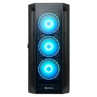 Chieftec APEX GA-01B-TG-OP ATX, Midi Tower, PC, Schwarz, ATX, EATX, ITX, micro ATX, Mini-ITX, SPCC, Gaming