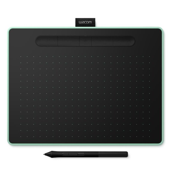 Wacom Intuos M Bluetooth, Verkabelt & Kabellos, 2540 lpi, 216 x 135 mm, USB/Bluetooth, 7 mm, Stift